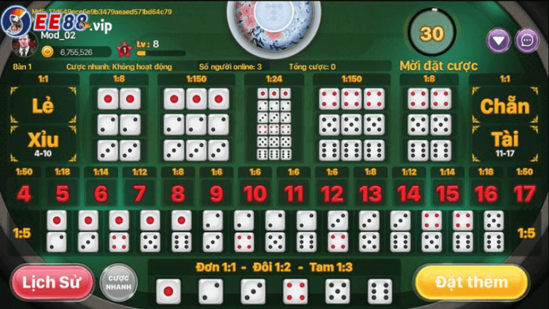 Game tài xỉu online uy tín tại E88
